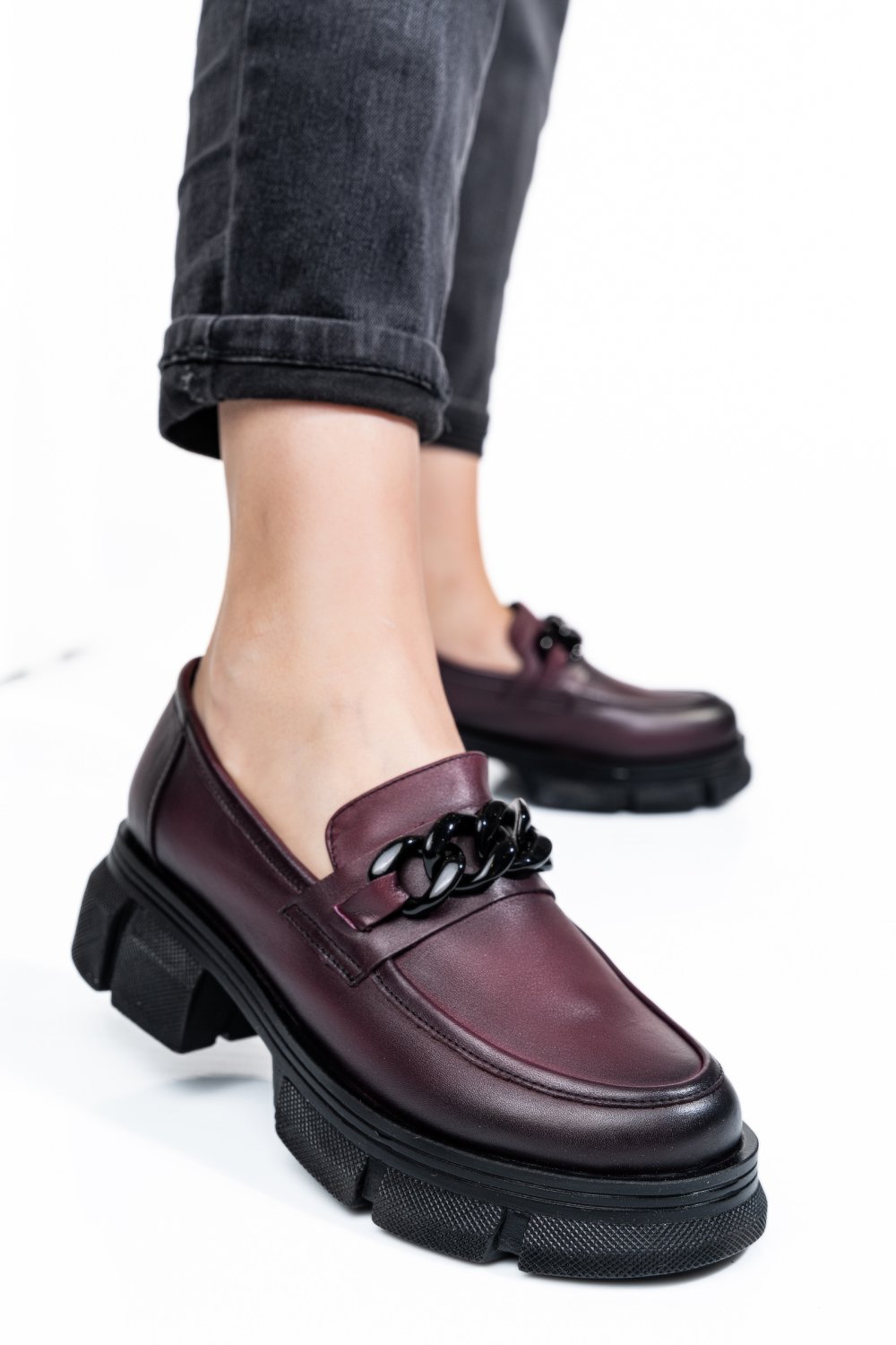 MOCASINI VISINII PIELE NATURALA 1S7726224