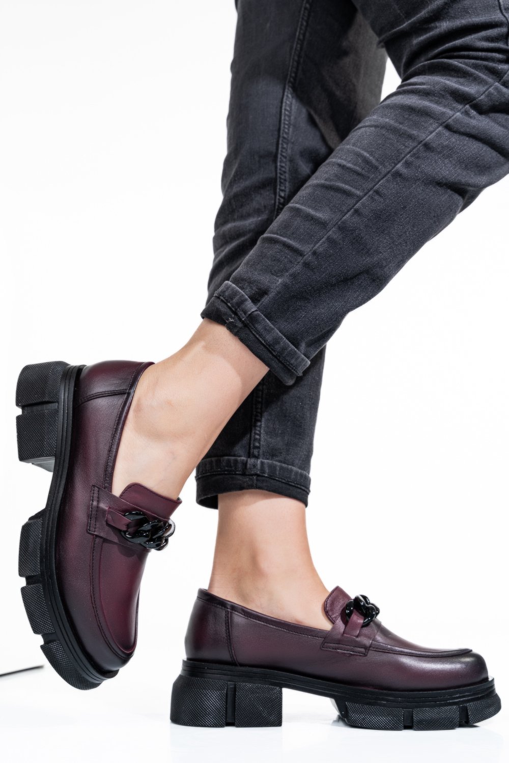 MOCASINI VISINII PIELE NATURALA 1S7726224