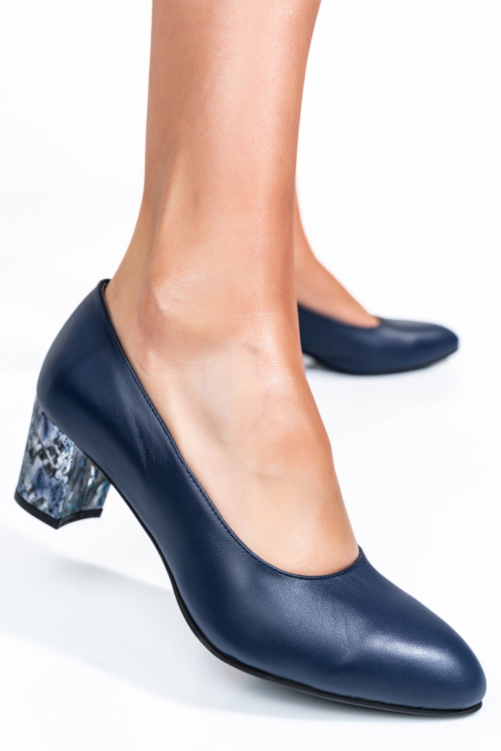 PANTOFI BLEUMARIN TOC SNK PIELE NATURALA 1PC507