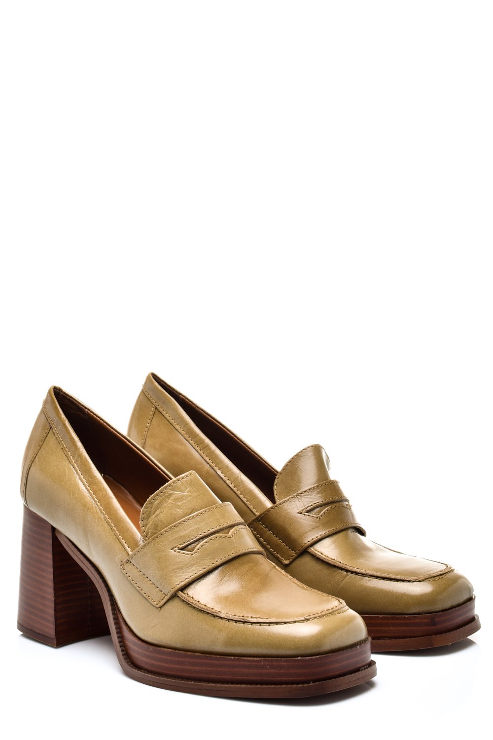 PANTOFI OLIVE PIELE NATURALA 2S770384950018