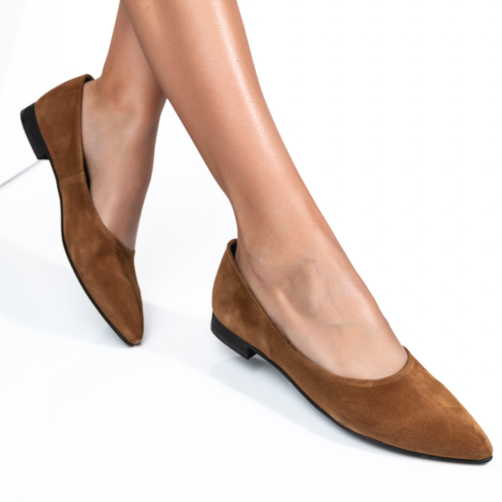 BALERINI MARO PIELE NATURALA INTOARSA 3S7707