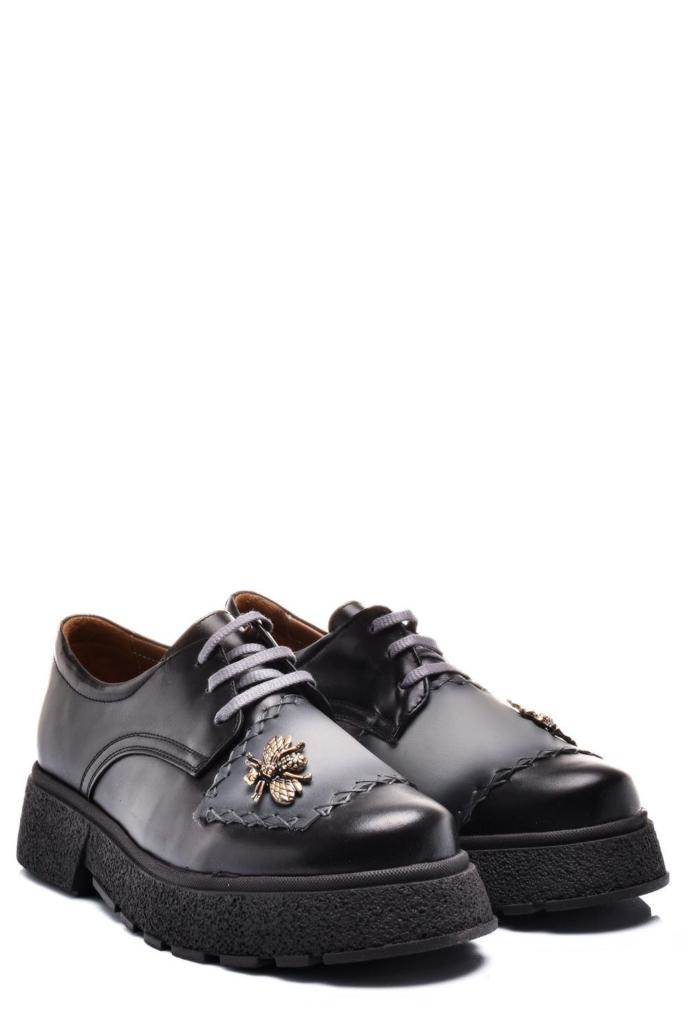 MOCASINI NEGRU GRI PIELE NATURALA 1S7724211