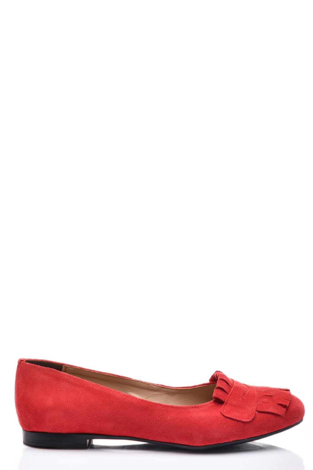 BALERINI ROSII PIELE NATURALA INTOARSA 3S7703