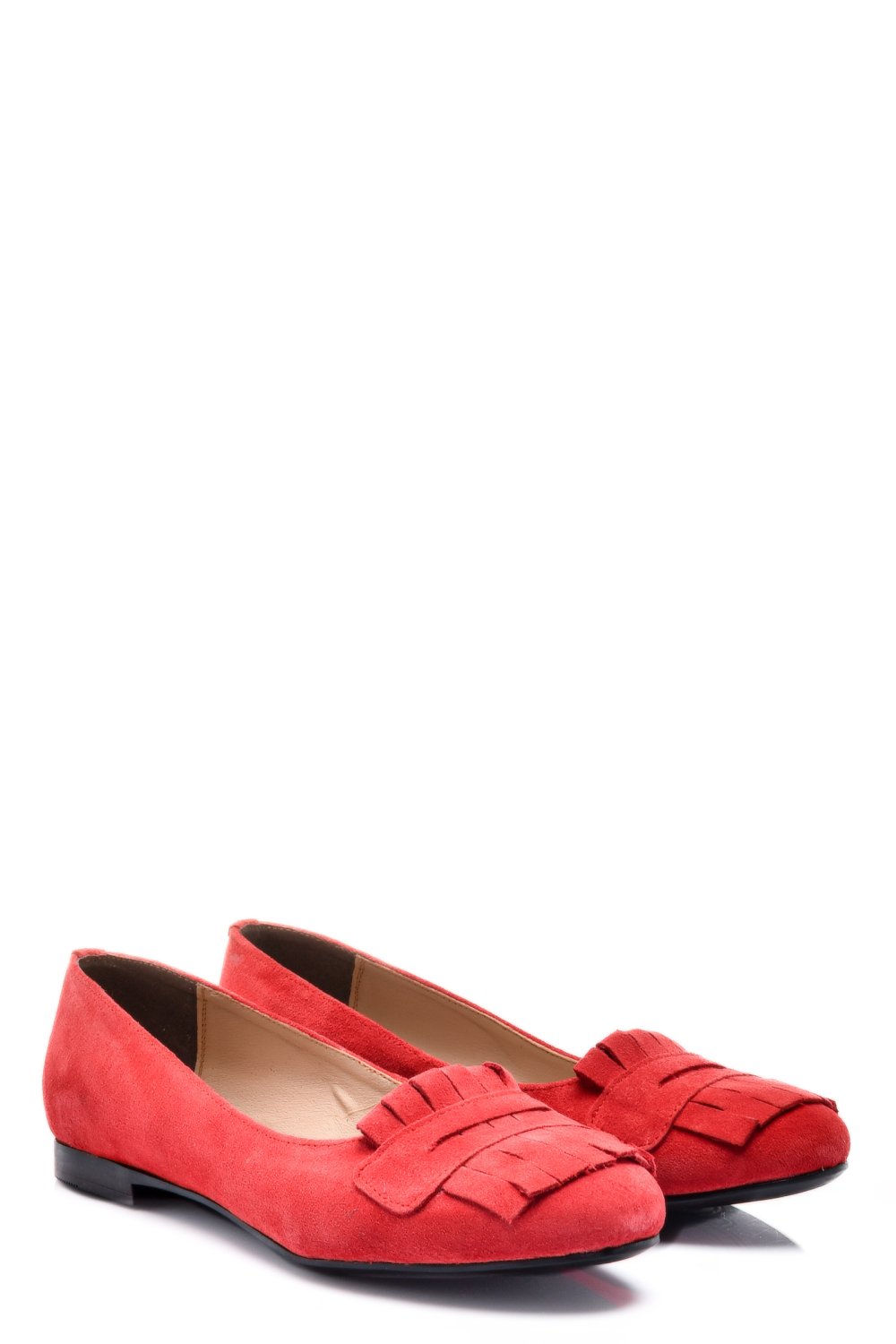 BALERINI ROSII PIELE NATURALA INTOARSA 3S7703