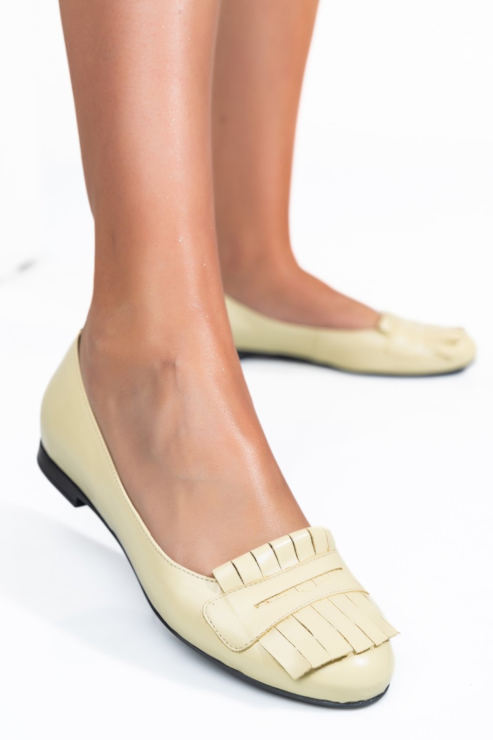 BALERINI GALBEN DESCHIS PIELE NATURALA 3S7703