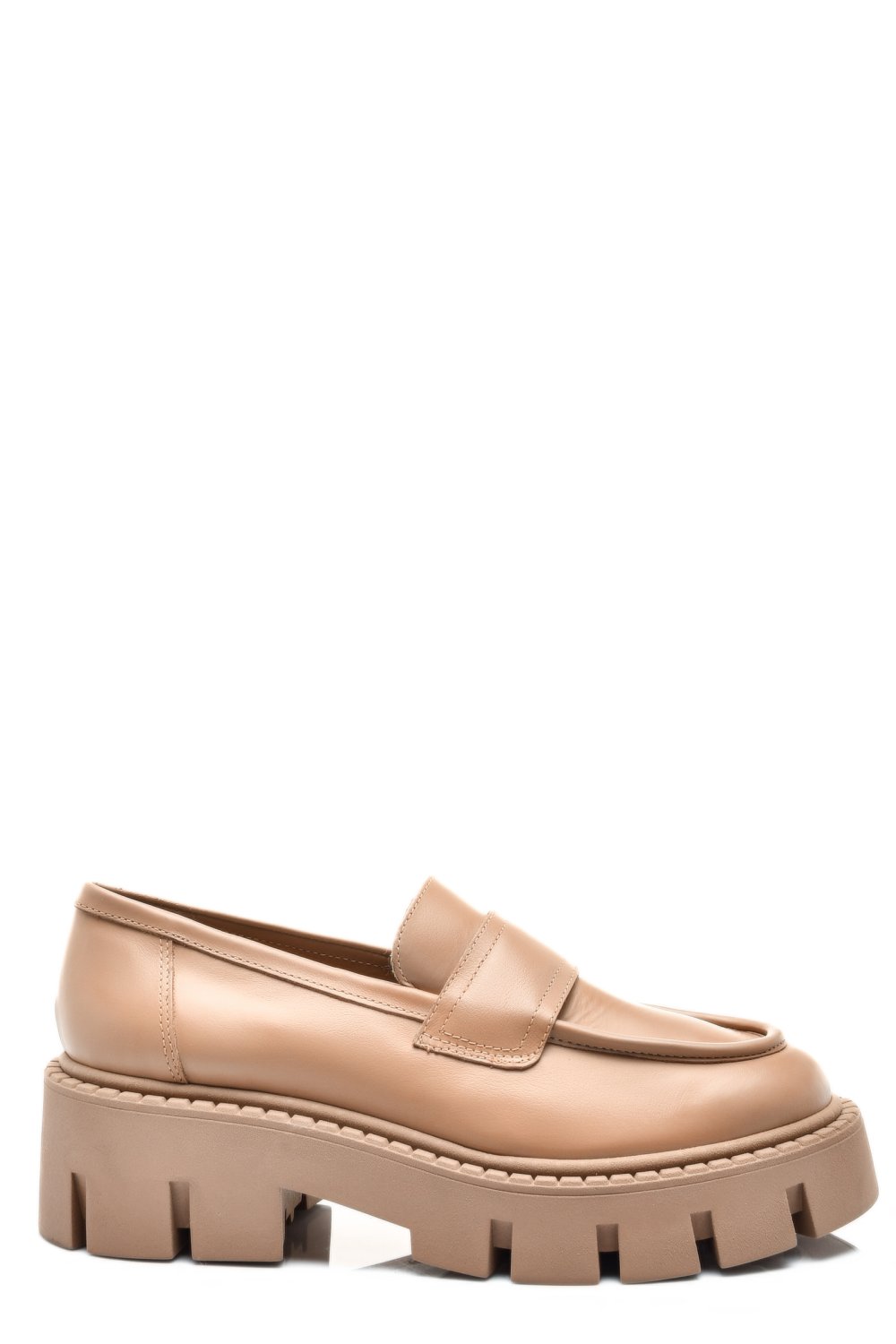MOCASINI BEJ PIELE NATURALA E2325710