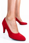 PANTOFI ROSII PIELE NATURALA INTOARSA 1PC772
