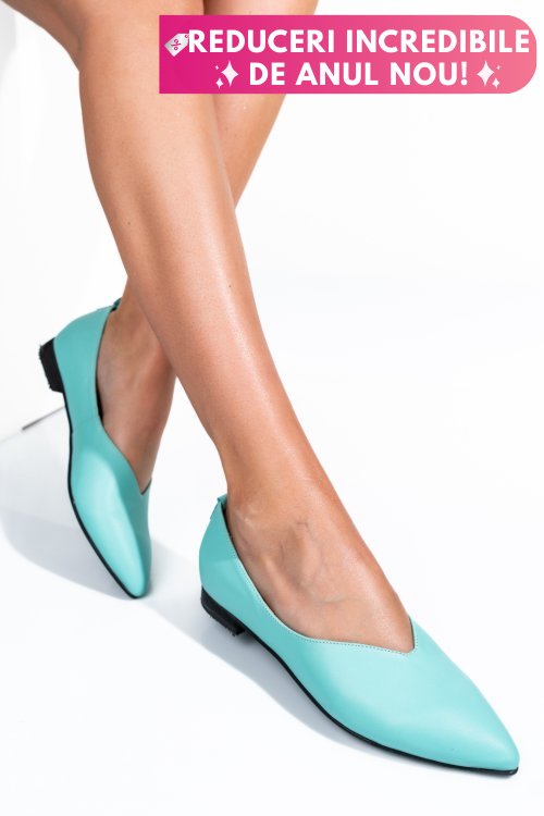 Balerini turcoaz piele naturala 3s7733lib