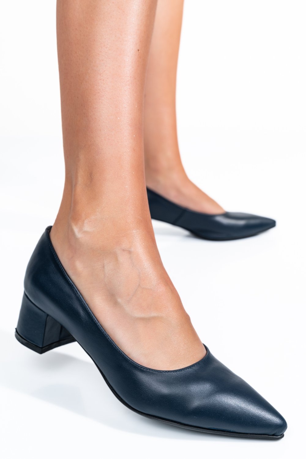 PANTOFI ALBASTRI PIELE NATURALA 1S77400B