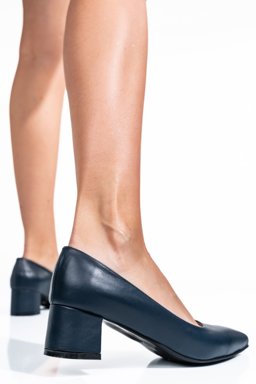 PANTOFI ALBASTRI PIELE NATURALA 1S77400B