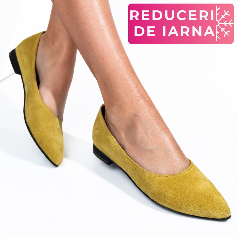 BALERINI MUSTAR PIELE NATURALA INTOARSA 3S7707