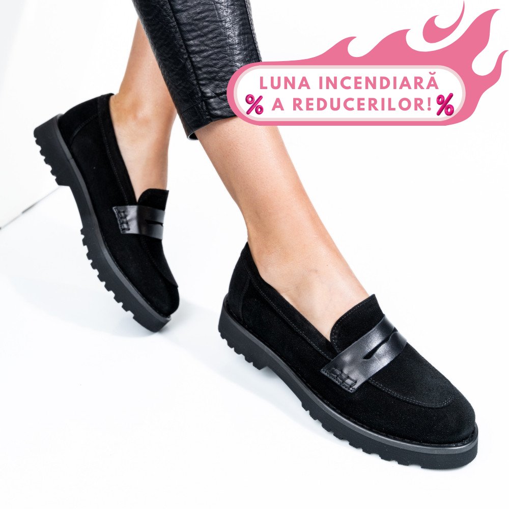 PANTOFI NEGRI PIELE NATURALA INTOARSA 2PC21648SP