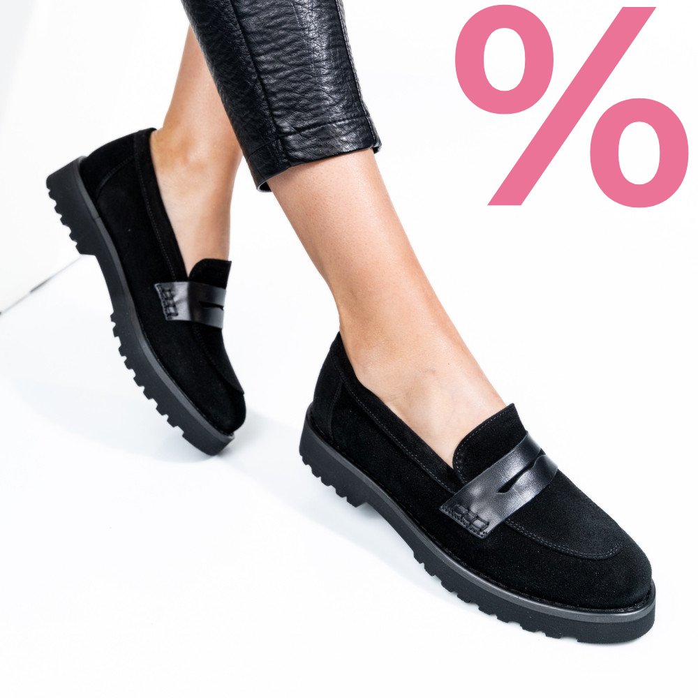 PANTOFI NEGRI PIELE NATURALA INTOARSA 2PC21648SP