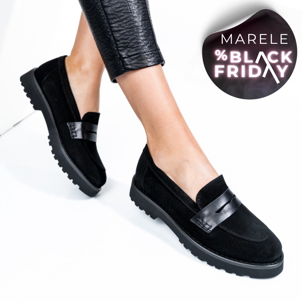 PANTOFI NEGRI PIELE NATURALA INTOARSA 2PC21648SP