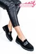 Pantofi negri piele naturala intoarsa 2pc21648sp
