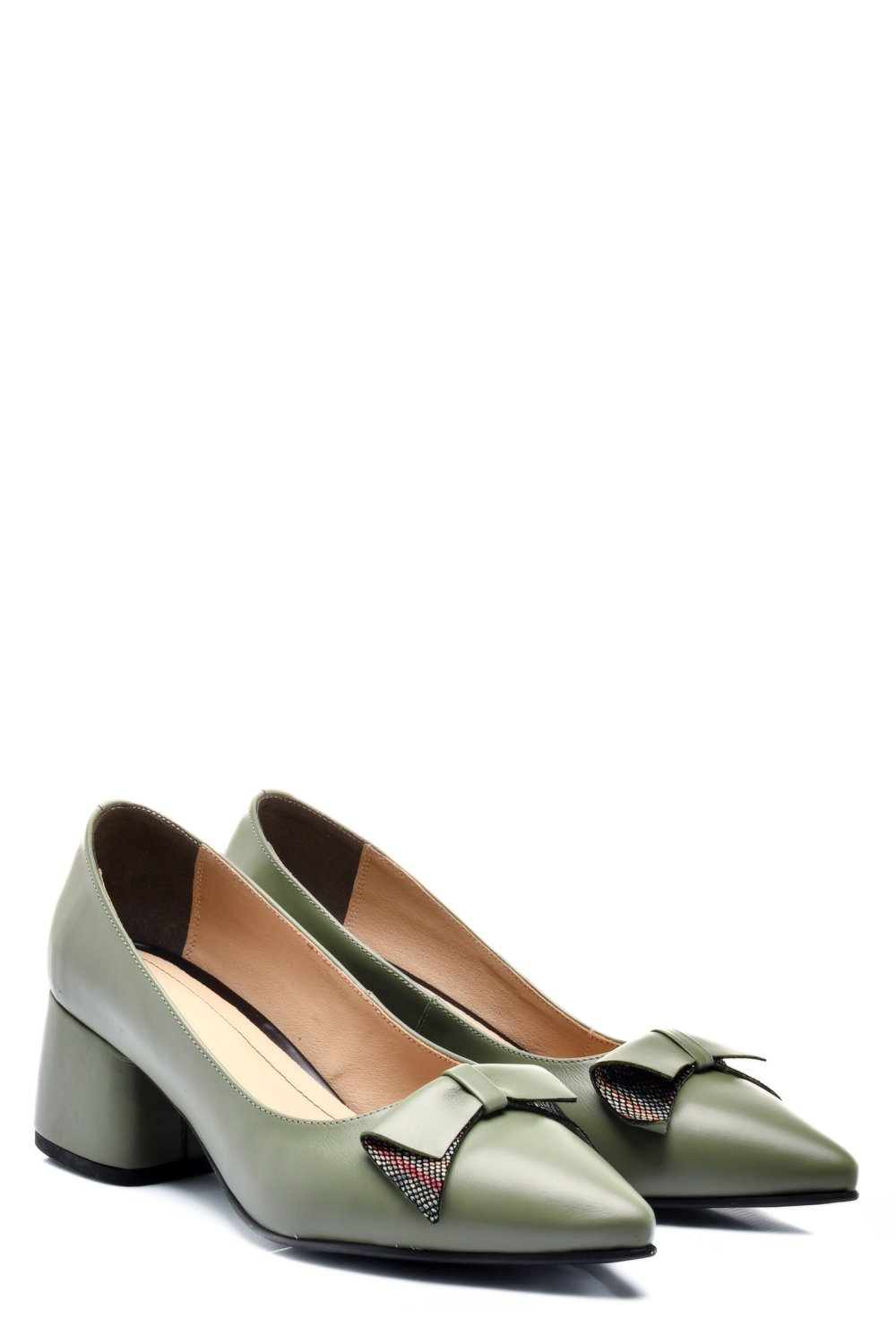 PANTOFI OLIVE PIELE NATURALA 1PC455