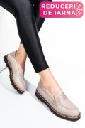 MOCASINI TAUPE PIELE NATURALA 2PC21648NP