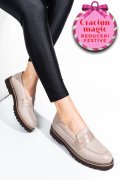 MOCASINI TAUPE PIELE NATURALA 2PC21648NP