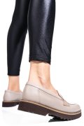 MOCASINI TAUPE PIELE NATURALA 2PC21648NP