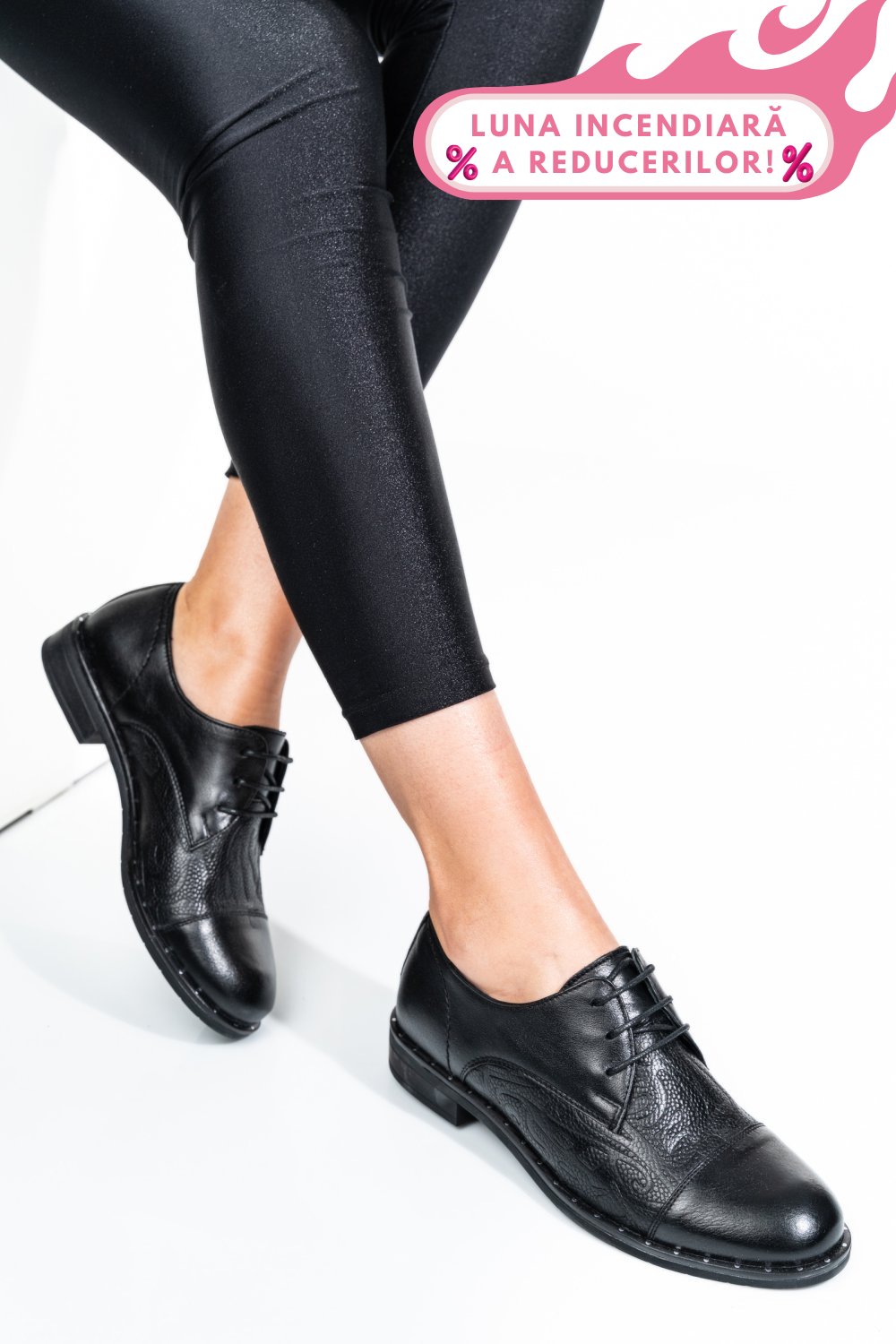 PANTOFI NEGRU PIELE NATURALA 1S7702