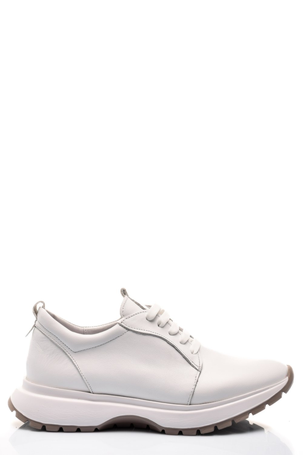 PANTOFI SPORT ALBI PIELE NATURALA 241613NP