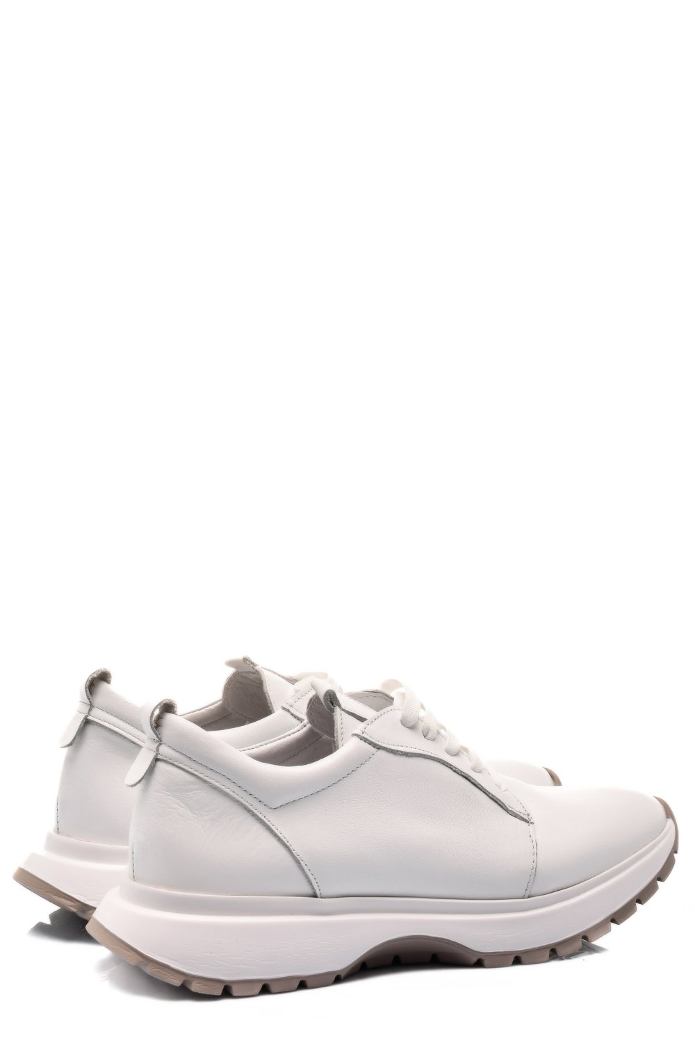 PANTOFI SPORT ALBI PIELE NATURALA 241613NP