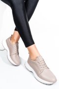PANTOFI SPORT TAUPE PIELE NATURALA 241613NP