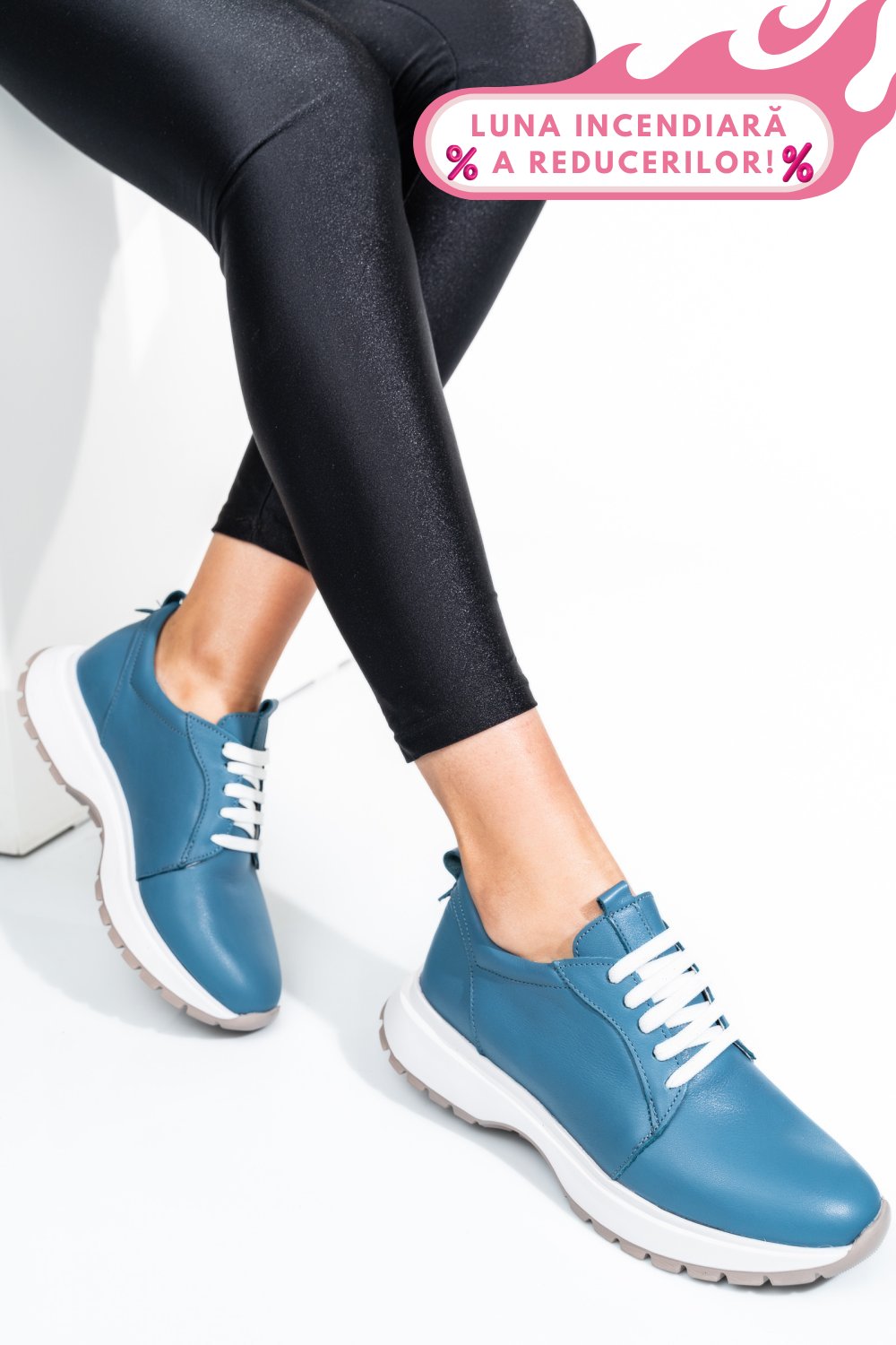 PANTOFI SPORT BLEUMARIN PIELE NATURALA 241613NP