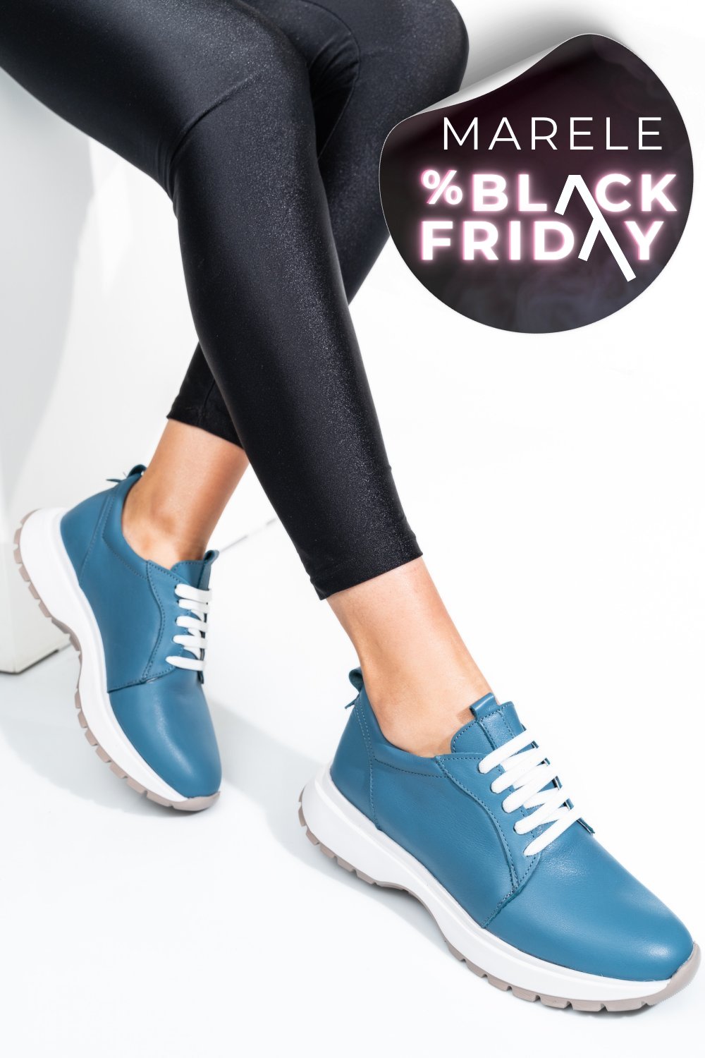 PANTOFI SPORT BLEUMARIN PIELE NATURALA 241613NP