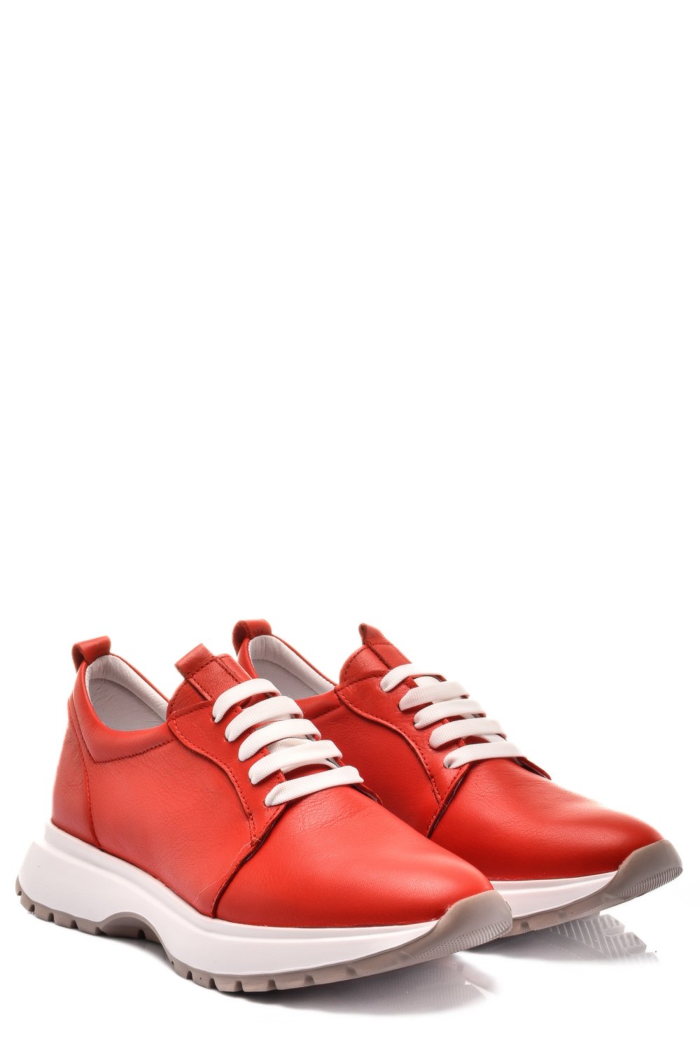 PANTOFI SPORT ROSII PIELE NATURALA 241613NP