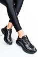 Pantofi sport negri piele naturala 241614np