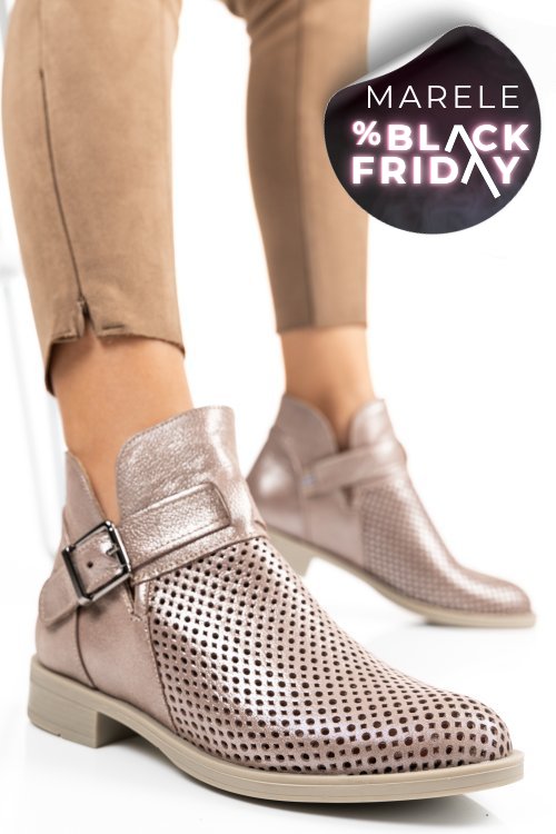 Ghete rose sidef piele naturala 2s7721817ast