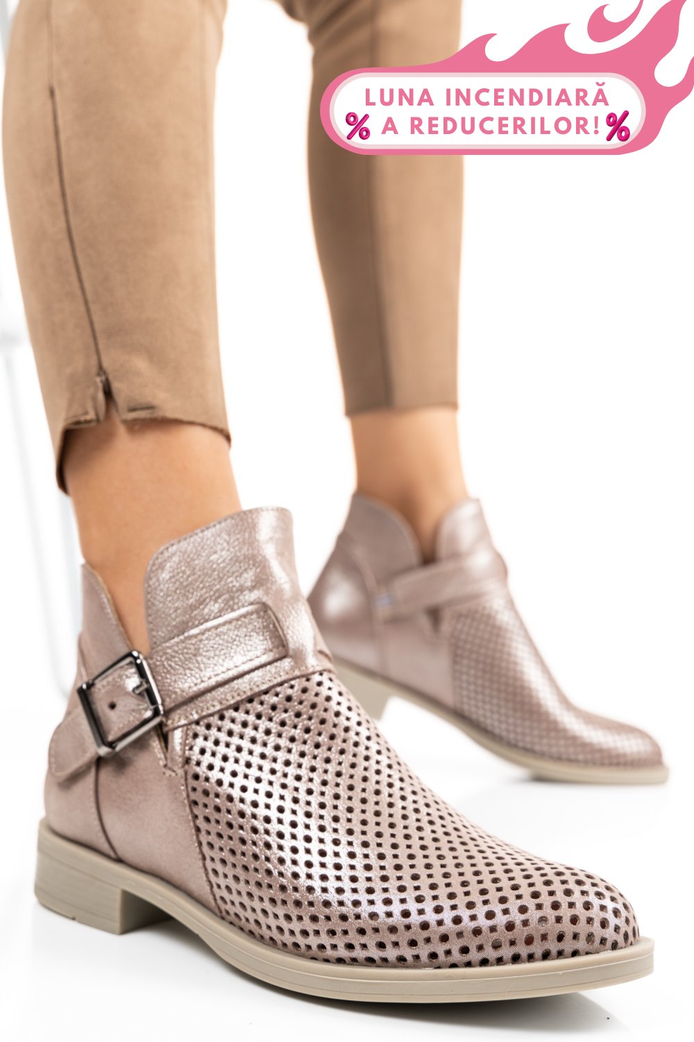GHETE ROSE SIDEF PIELE NATURALA 2S7721817AST