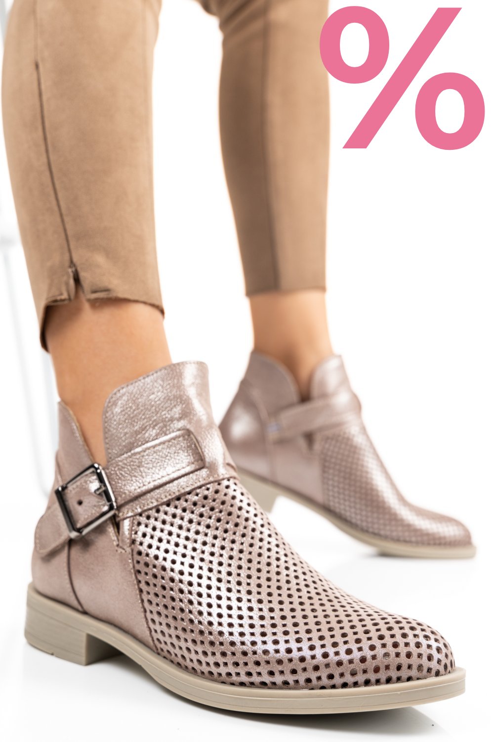GHETE ROSE SIDEF PIELE NATURALA 2S7721817AST