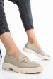 Mocasini bej piele naturala 1s770042