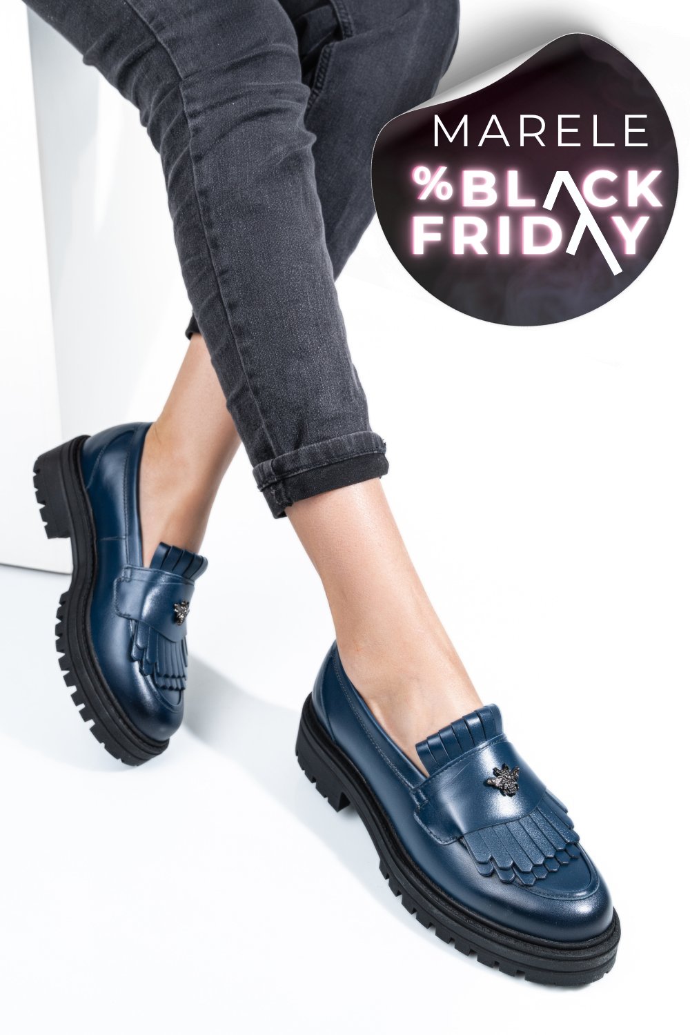 MOCASINI BLEUMARIN PIELE NATURALA 3S7701