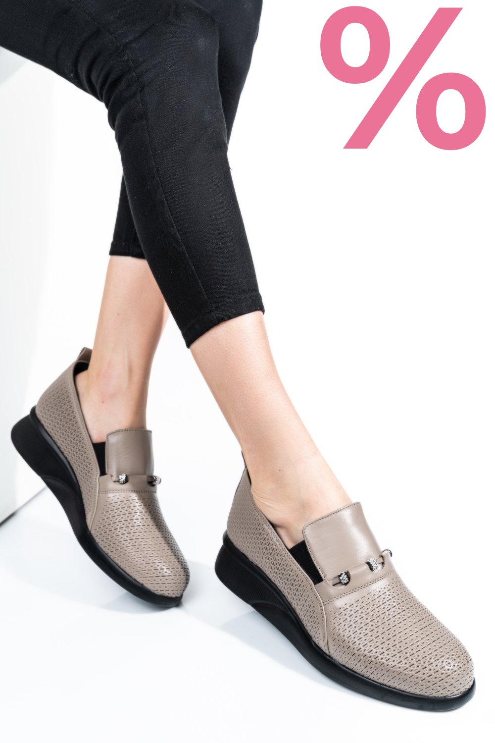 PANTOFI GRI PIELE NATURALA 4S7747