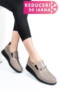 PANTOFI GRI PIELE NATURALA 4S7747