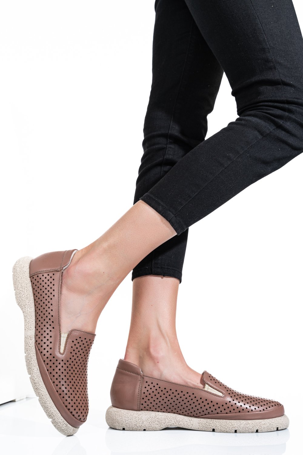 MOCASINI TAUPE PIELE NATURALA 2S7737