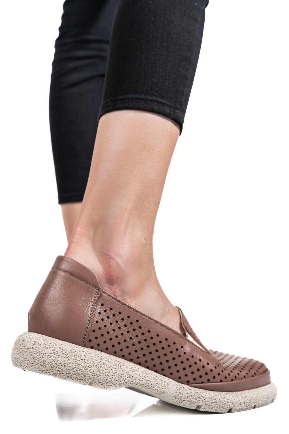 MOCASINI TAUPE PIELE NATURALA 2S7737