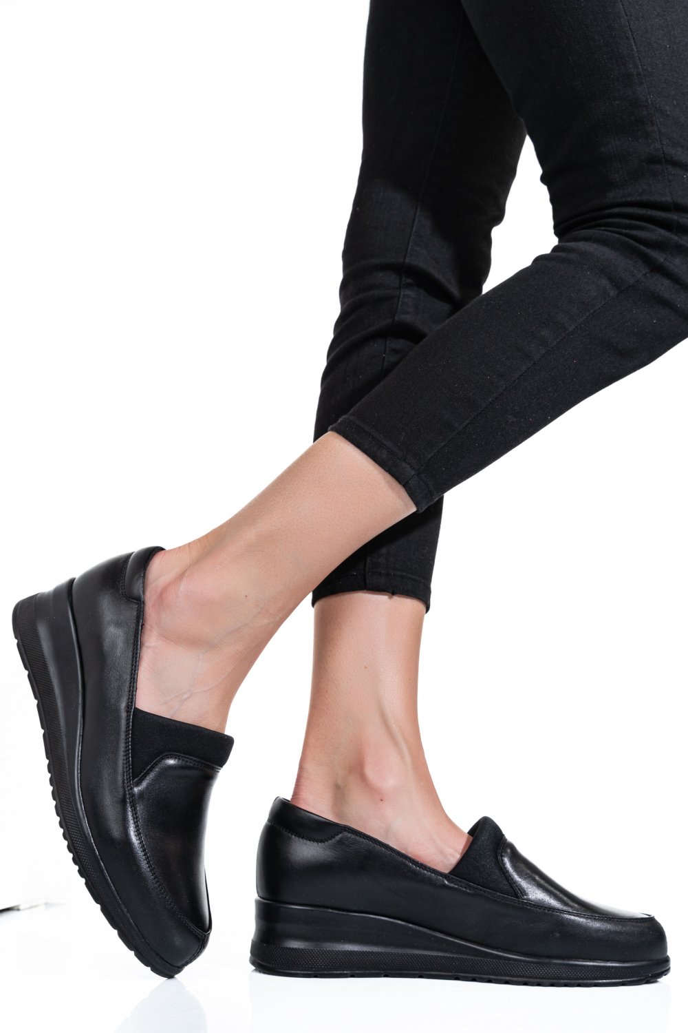 PANTOFI NEGRI PIELE NATURALA 4S7738