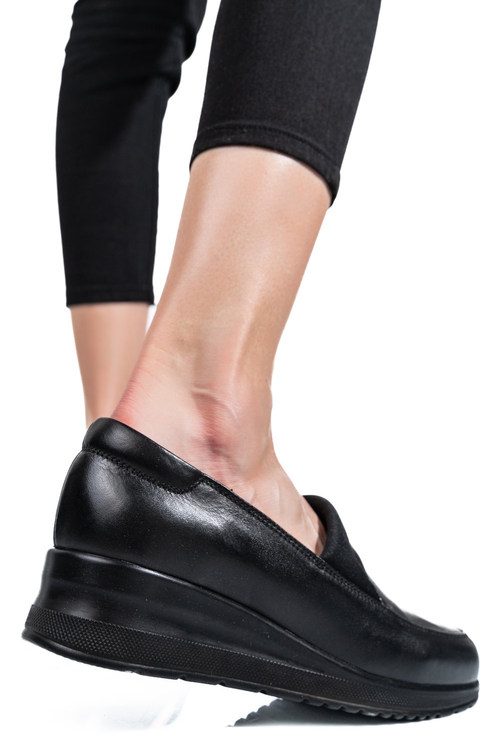 PANTOFI NEGRI PIELE NATURALA 4S7738