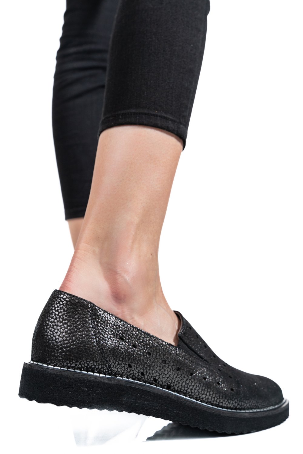 PANTOFI NEGRU PIELE NATURALA 1PC14155