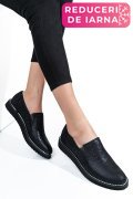 PANTOFI NEGRU SIDEF PIELE NATURALA 1PC14155