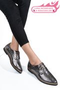 PANTOFI ARGINTIU SIDEF PIELE NATURALA 9PC01