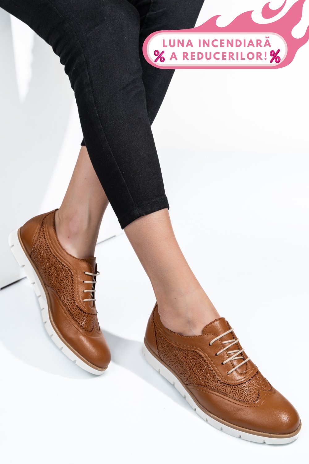PANTOFI BEJ PIELE NATURALA 9PC00