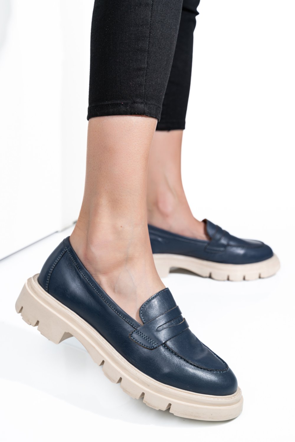 MOCASINI DAMA PIELE NATURALA BLEUMARIN 1S770042