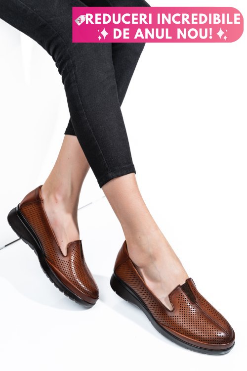Espadrile maro piele naturala 4s7714