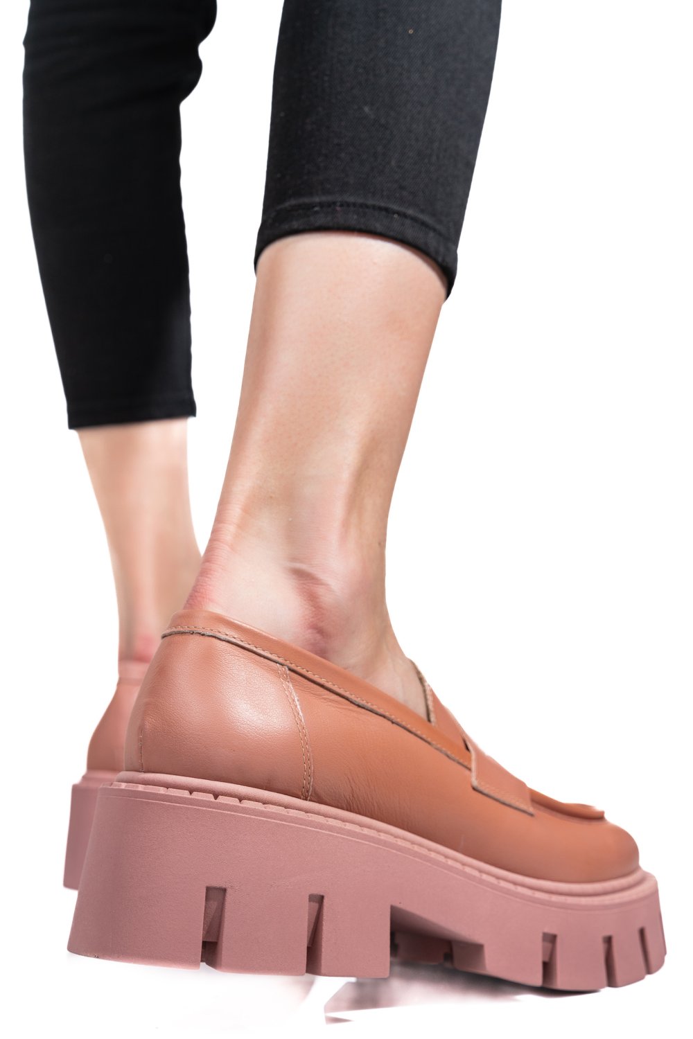 MOCASINI NUDE PIELE NATURALA E2325713