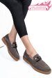 Mocasini gri piele naturala intoarsa 1s771205